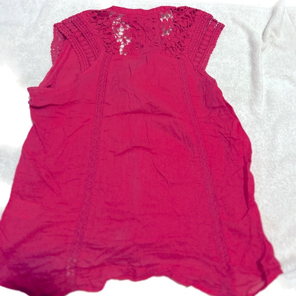 Pink linen style top - Picture 2 of 2